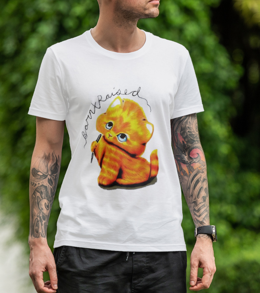 Born X Raised Mischief Orange Cat T-Shirt