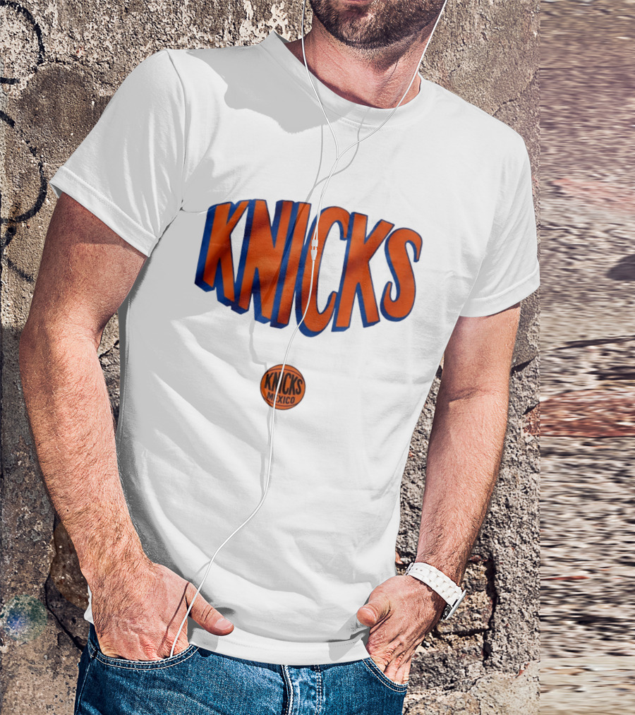 New York Knicks Mexico Basketball Team Knicks Mexico Collaboration T-Shirt