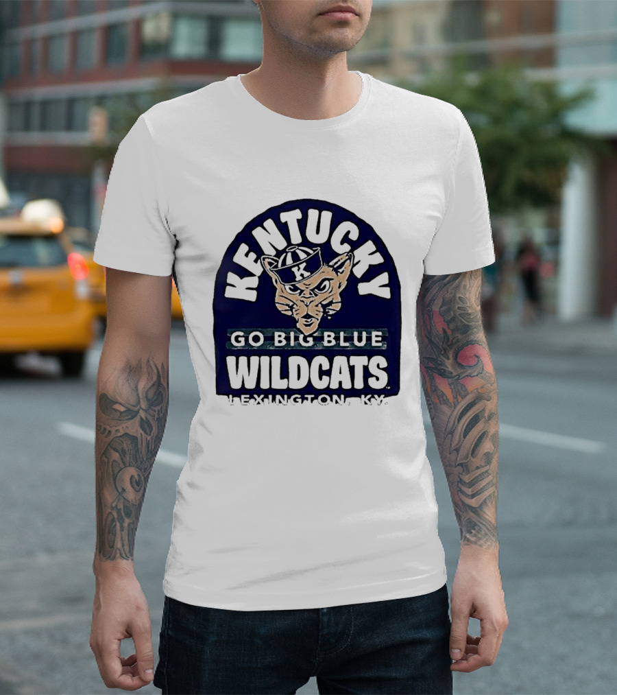 Kentucky Wildcats Go Big Blue Sailor Hat Lexington KY T-Shirt