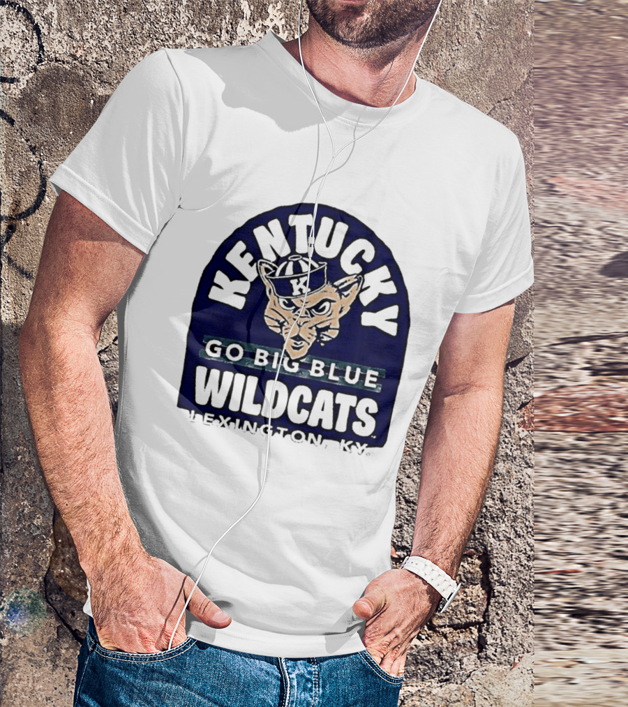 Kentucky Wildcats Go Big Blue Sailor Hat Lexington KY T-Shirt