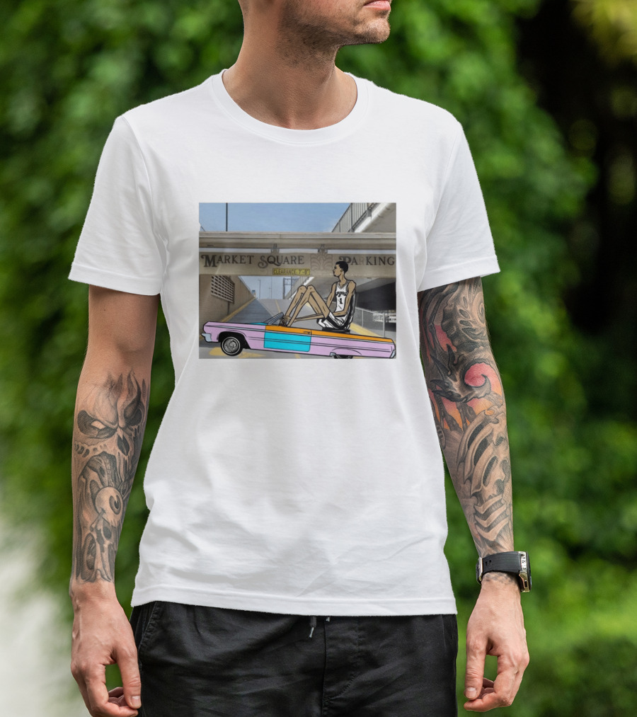 Victor Wembanyama Cruisin' Market Square Spurs 1 T-Shirt