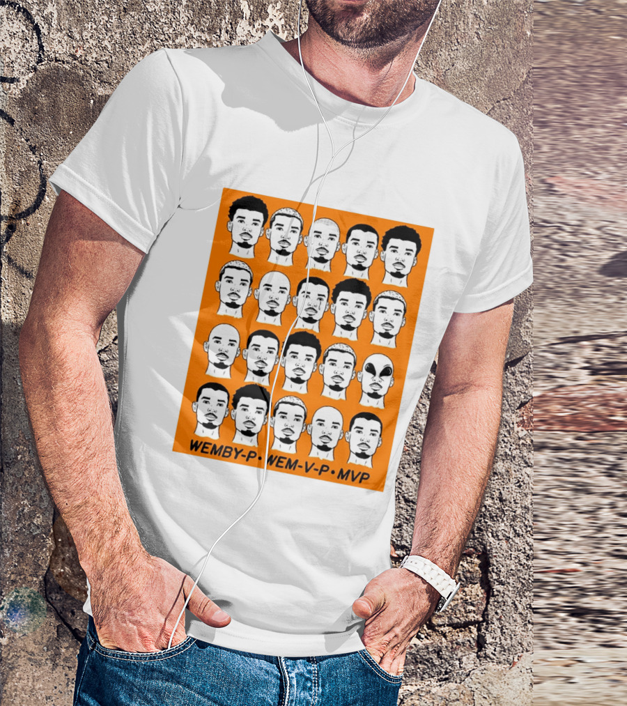 WEMBY P WEM V P MVP Victor Wembanyama Faces Collection T-Shirt