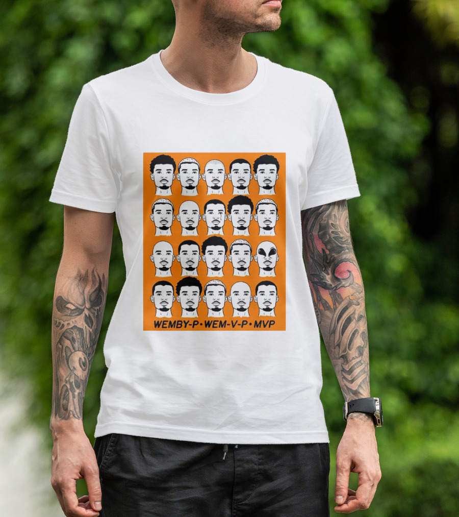 WEMBY P WEM V P MVP Victor Wembanyama Faces Collection T-Shirt