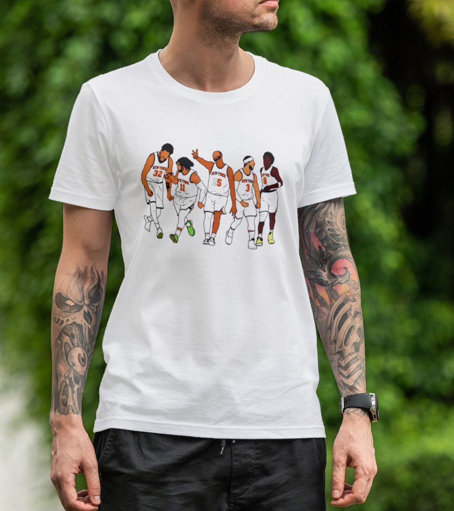 New York Knicks Game 2 Jon Stewart Cavaliers Basketball Team Celebration T-Shirt