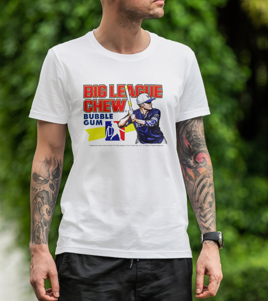 Big League Chew Bubble Gum Baseball Player Kyle Schultz T-Shirt