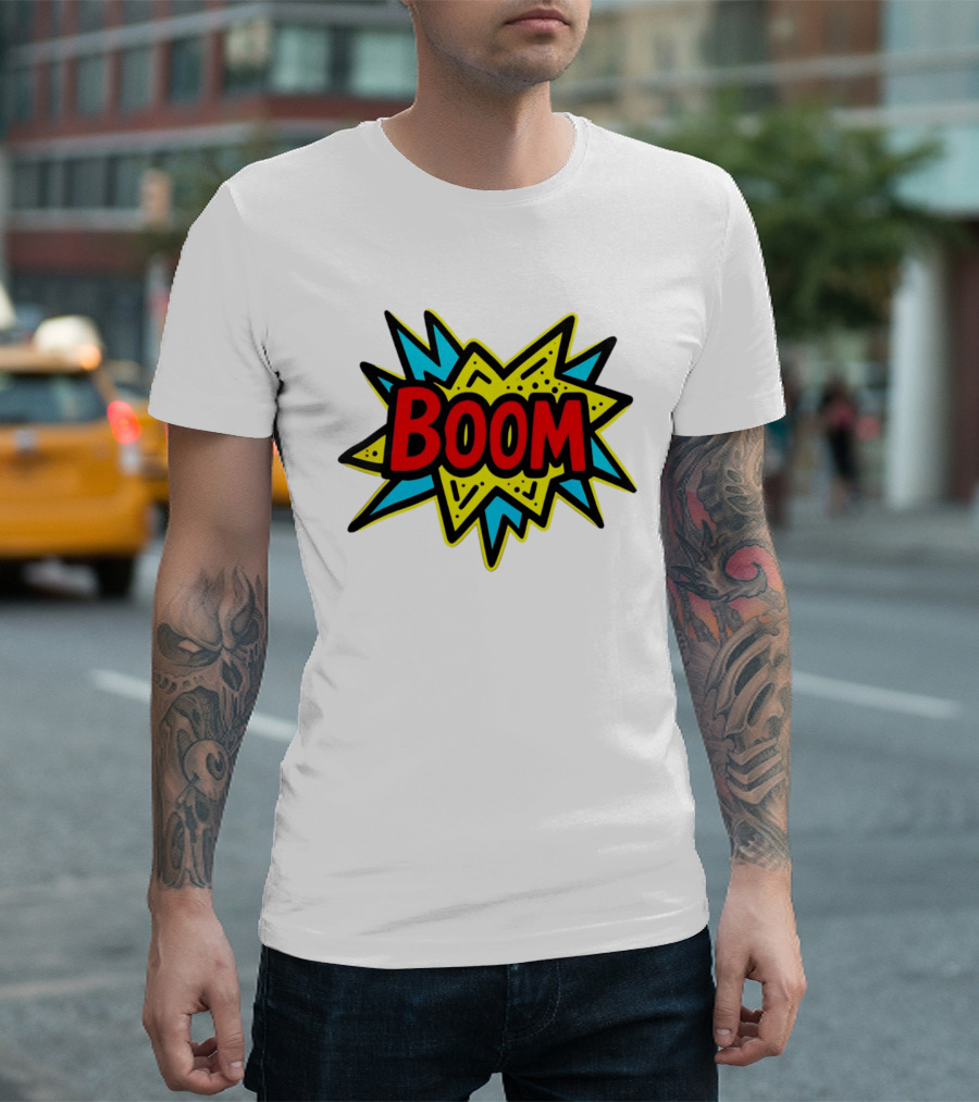Mackenzie Shirilla Dad Boom Comic Style Burst T-Shirt