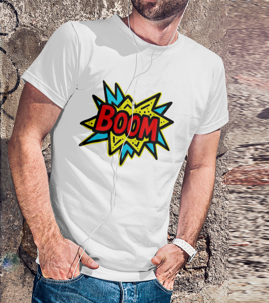 Mackenzie Shirilla Dad Boom Comic Style Burst T-Shirt