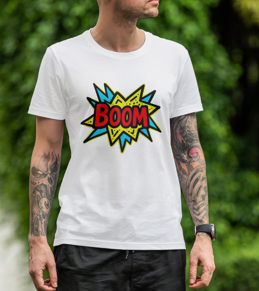 Mackenzie Shirilla Dad Boom Comic Style Burst T-Shirt