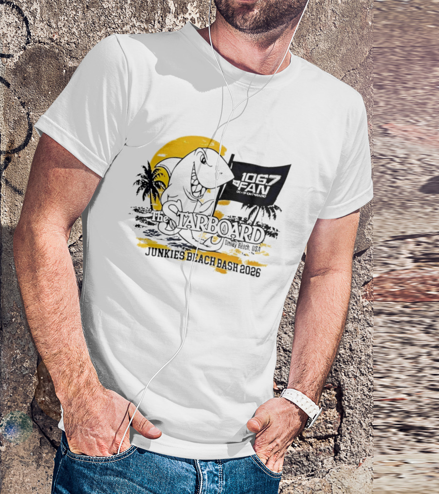 The Starboard 106.7 Junkies Beach Bash Dewey Beach USA 2026 T-Shirt