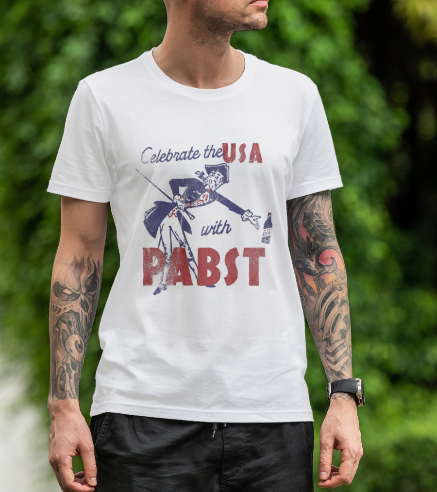 Celebrate The USA With Pabst Patriotic Beer T-Shirt