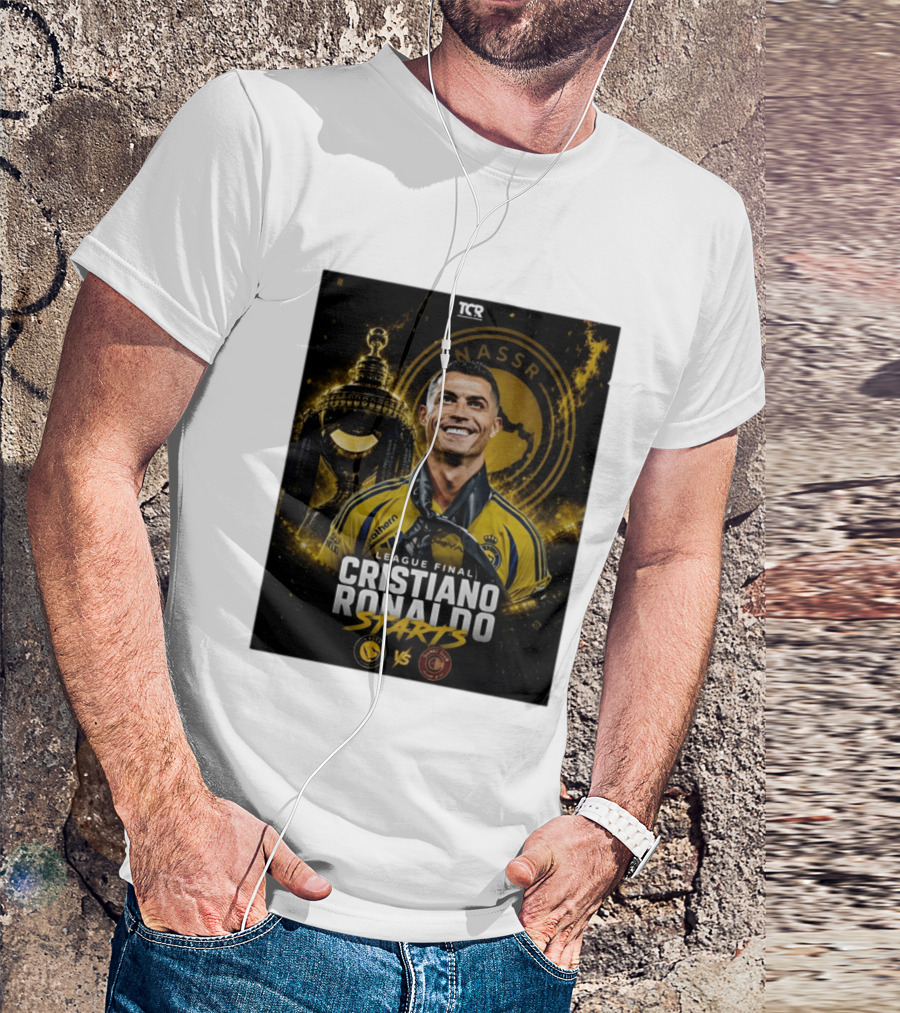 League Final Cristiano Ronaldo Starts Al Nassr Vs Damac Club T-Shirt
