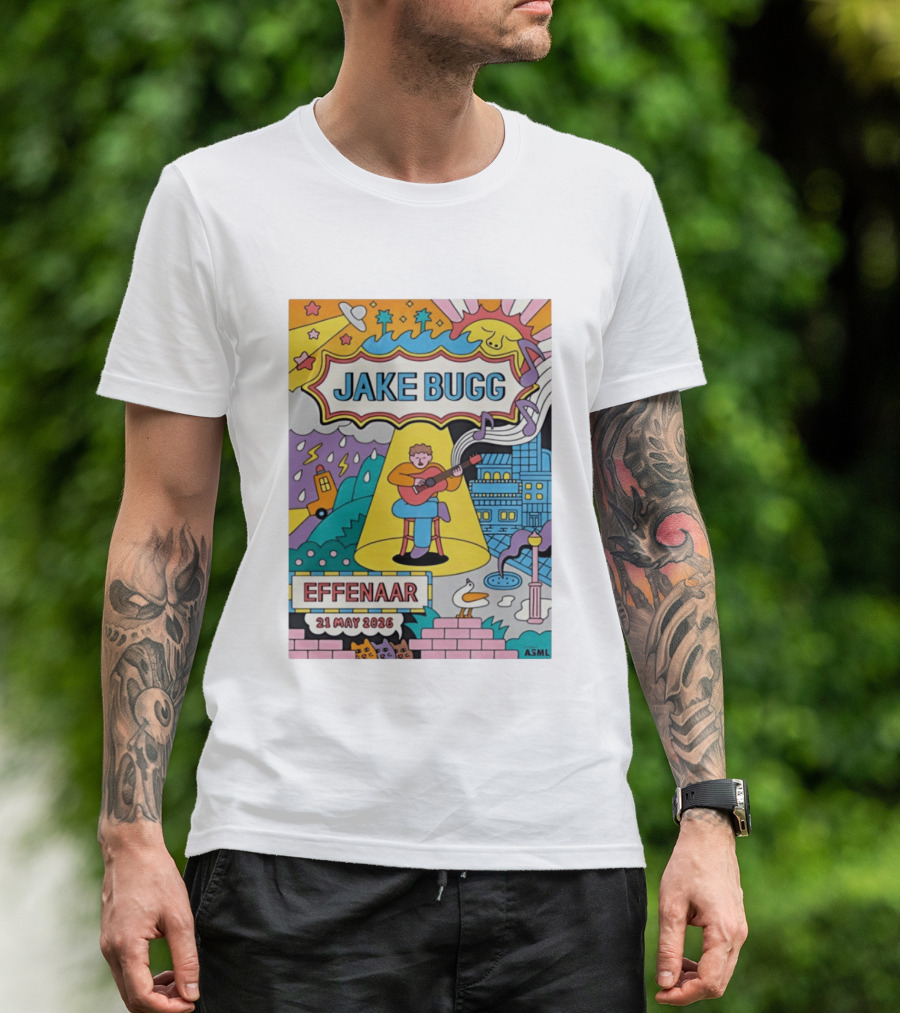 Jake Bugg Effenaar 21 May 2026 Pop Art Style Concert Event T-Shirt