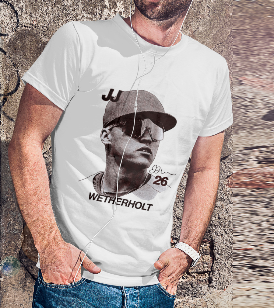 JJ Wetherholt 26 St. Louis Cardinals Baseball Big Head T-Shirt