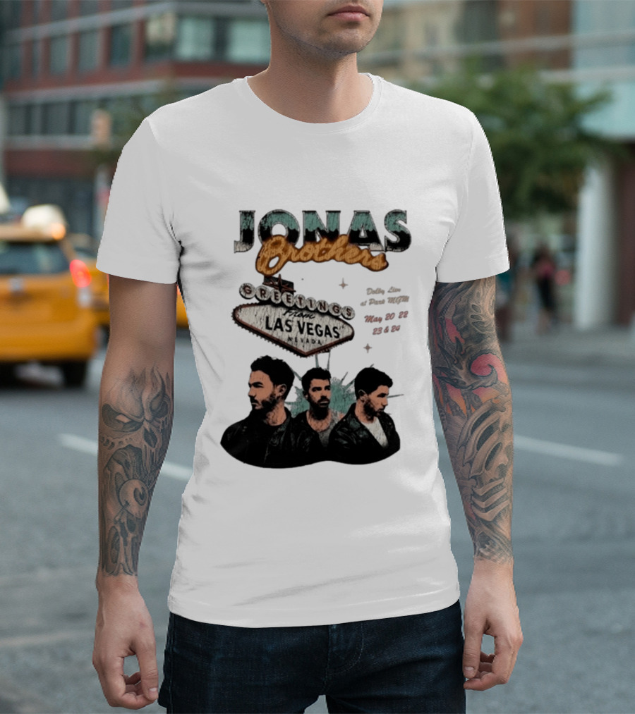 Jonas Brothers Greetings From Las Vegas Nevada May 17 18 2026 Event T-Shirt