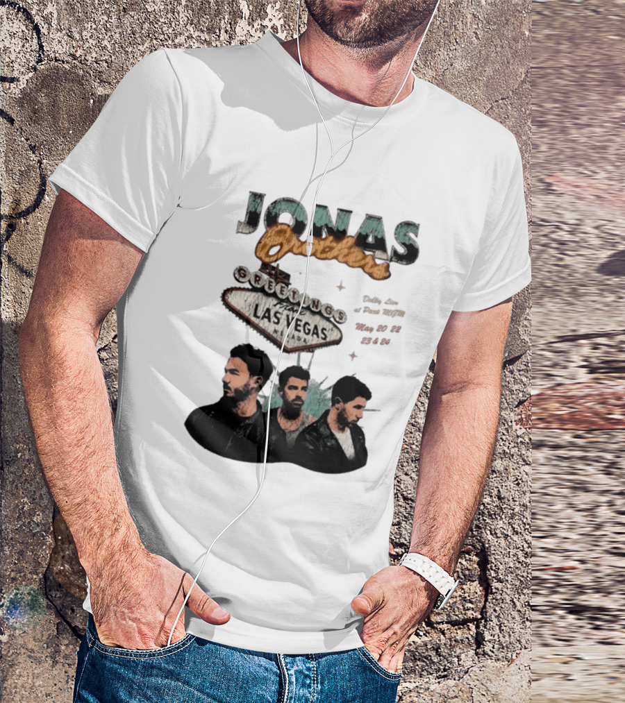 Jonas Brothers Greetings From Las Vegas Nevada May 17 18 2026 Event T-Shirt