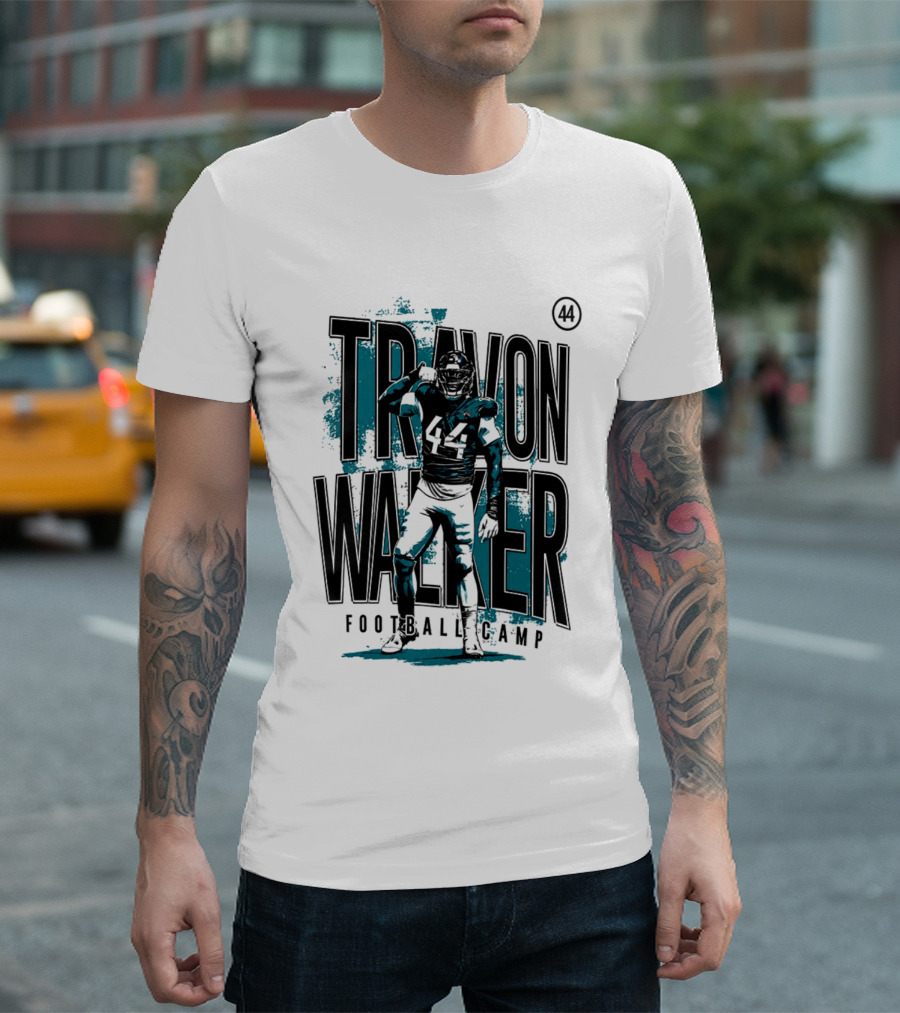 Travon Walker 44 Jacksonville Football Camp T-Shirt