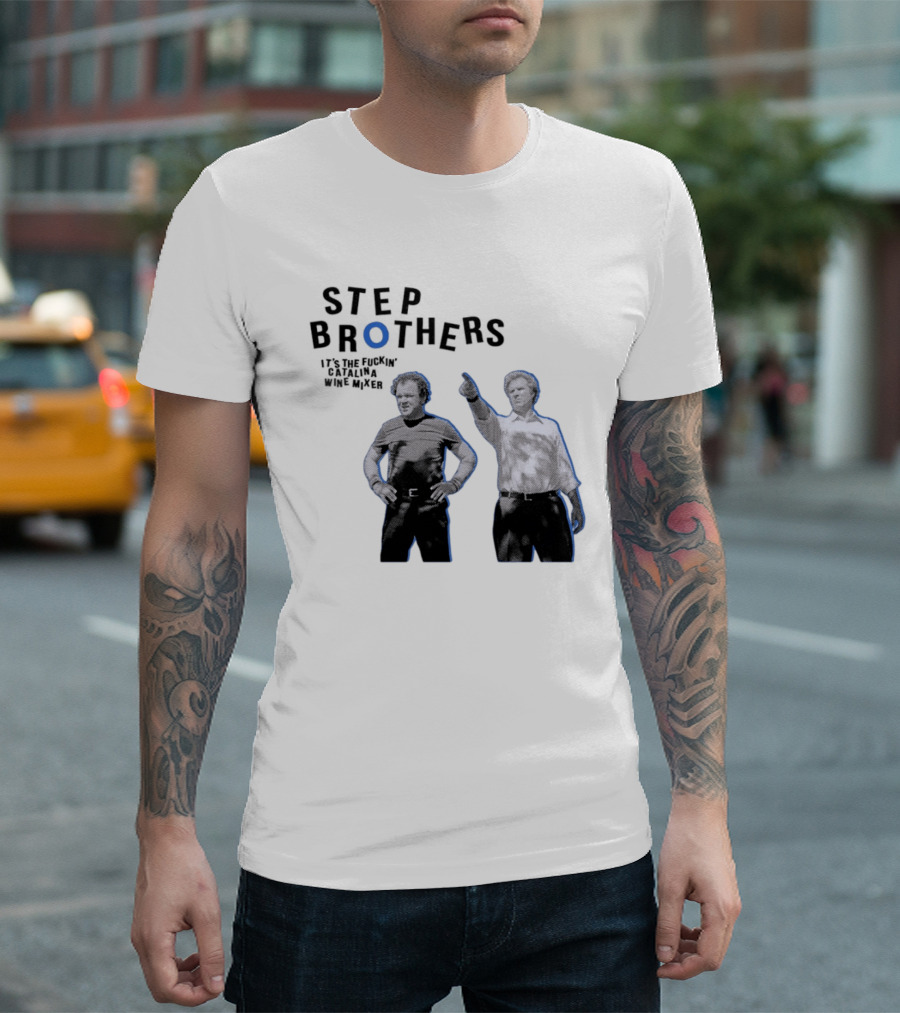Step Brothers Will Ferrell John C Reilly Catalina Wine Mixer T-Shirt