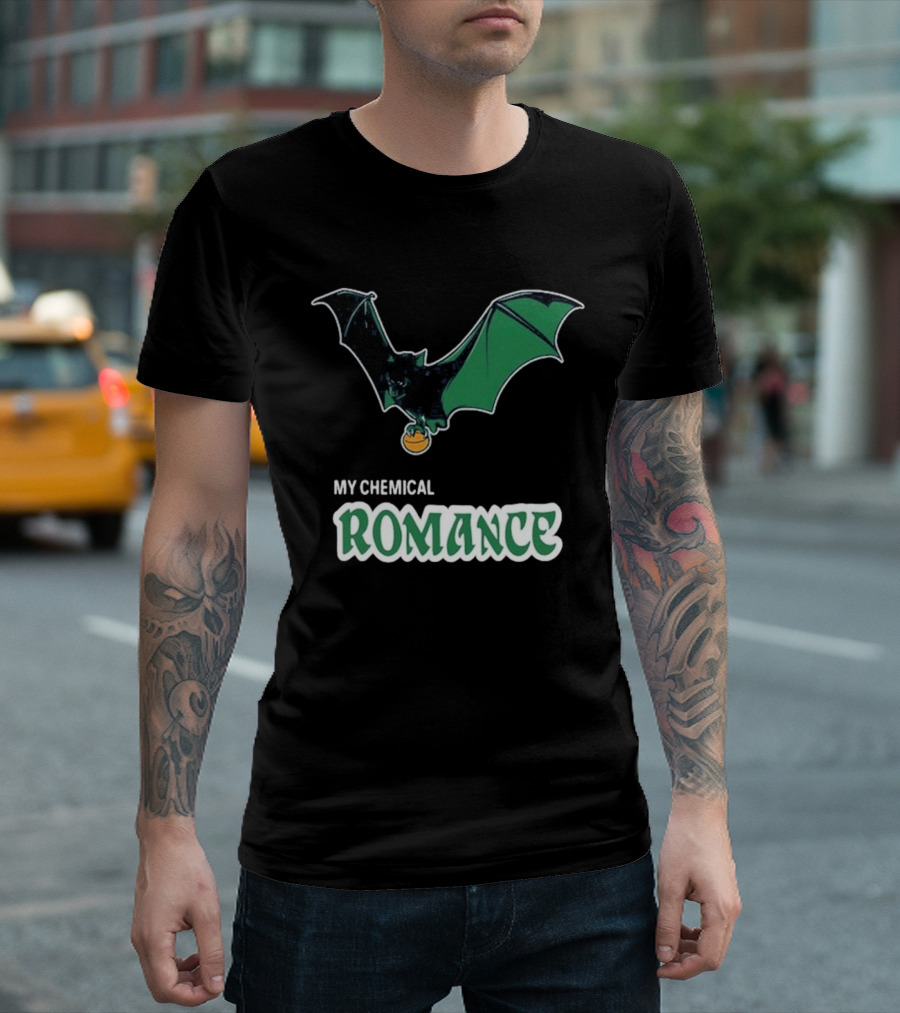 My Chemical Romance Bat Green Logo Philadelphia 08 15 2025 T-Shirt