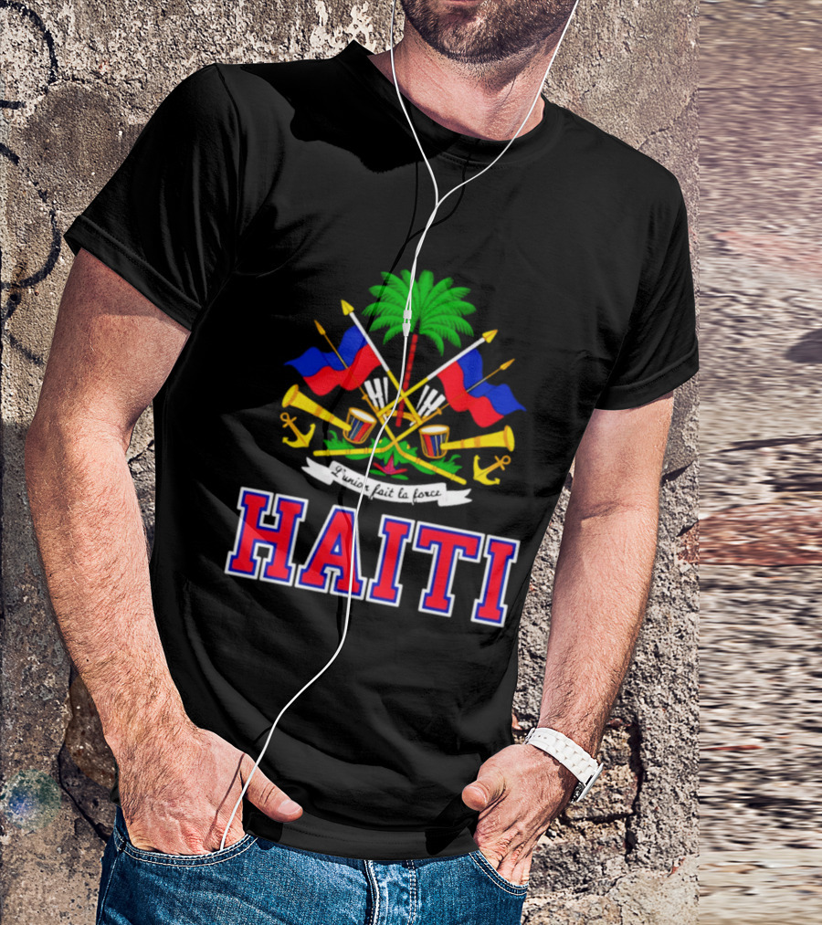 Haiti Coat Of Arms Flag Celebration Haitian Flag Day Independence T-Shirt