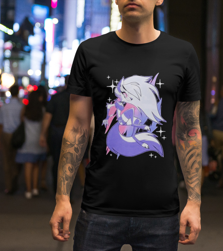 Helluva Boss Loona Bisexual Pride Character Sparkling Aesthetic T-Shirt