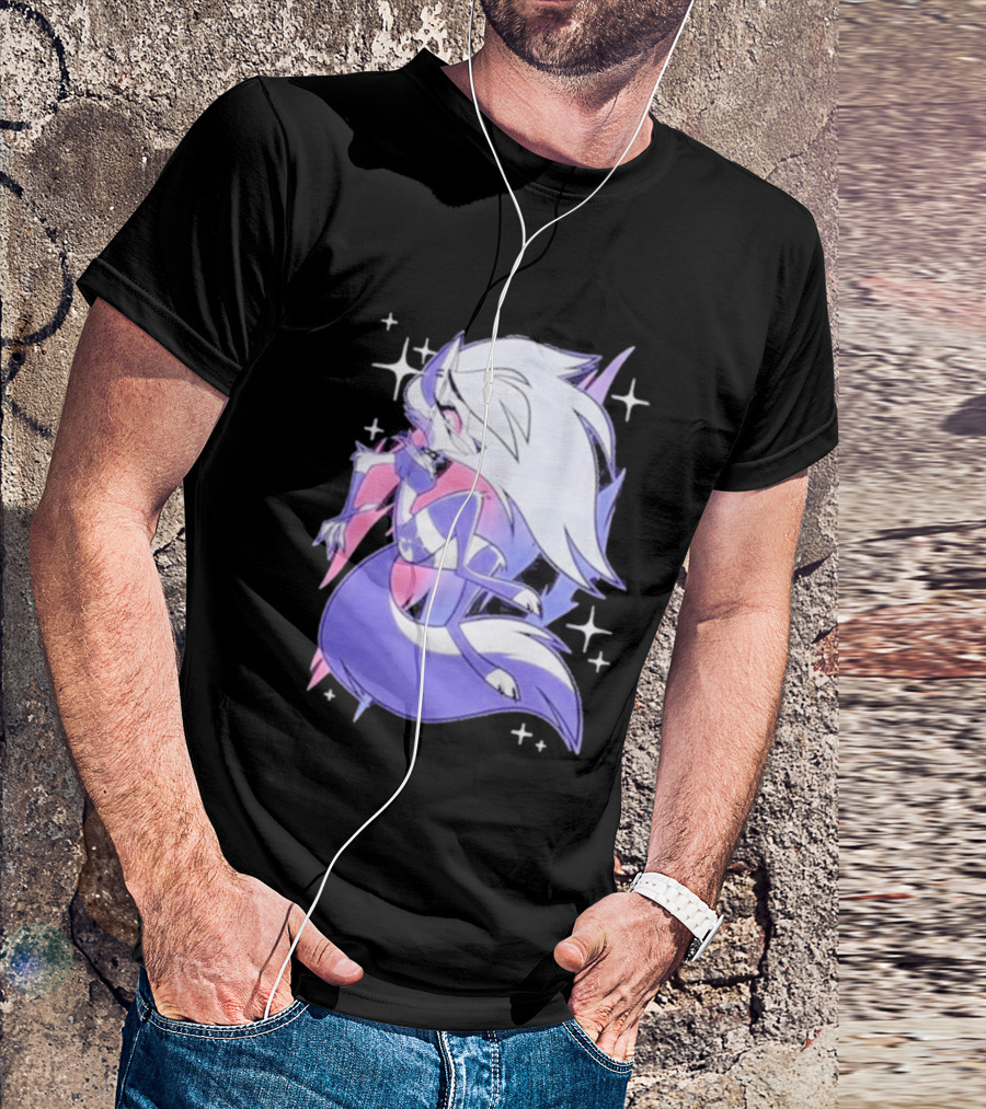 Helluva Boss Loona Bisexual Pride Character Sparkling Aesthetic T-Shirt