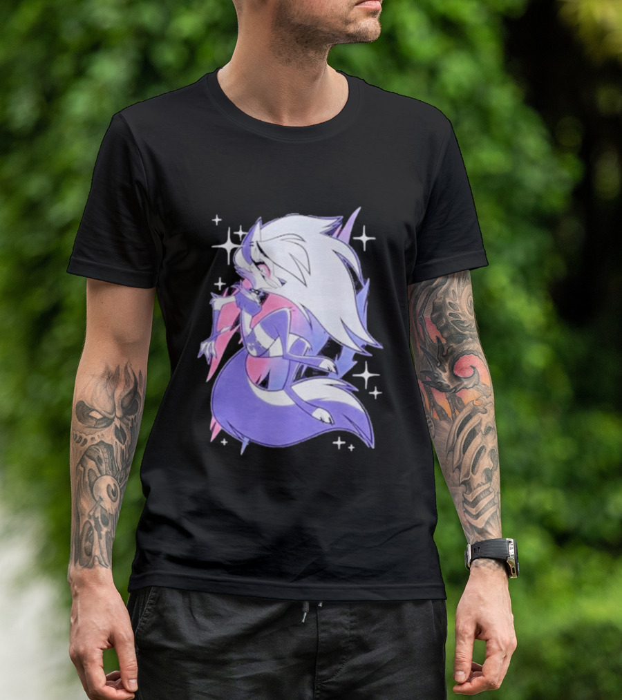 Helluva Boss Loona Bisexual Pride Character Sparkling Aesthetic T-Shirt