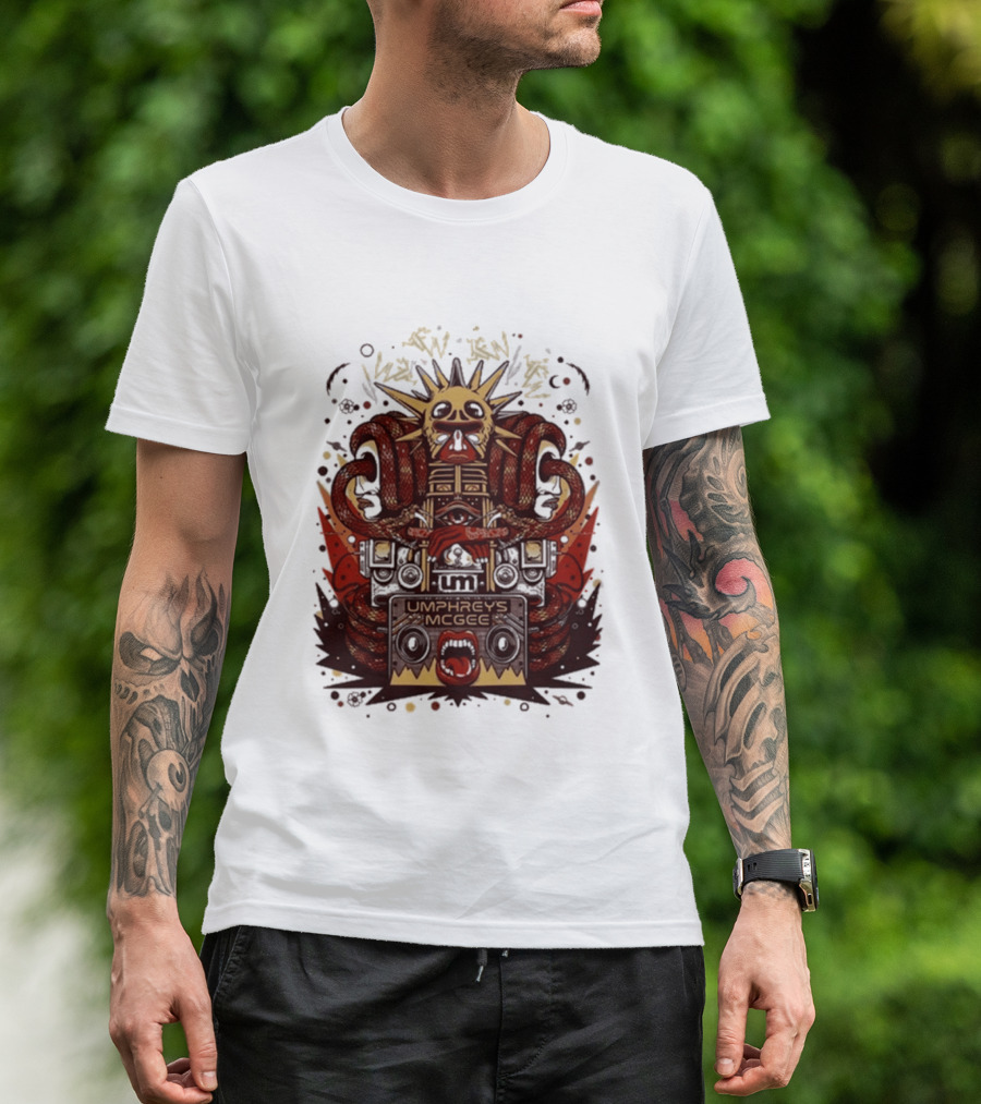 Umphrey's Mcgee Summer Tour 2026 Skeleton And Sunburst T-Shirt