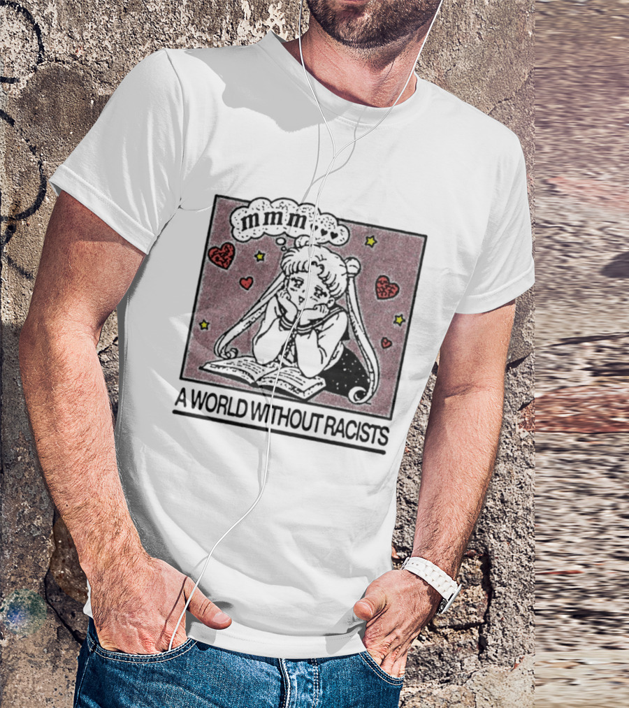 Usagi Tsukino Sailor Moon A World Without Racists Anime T-Shirt