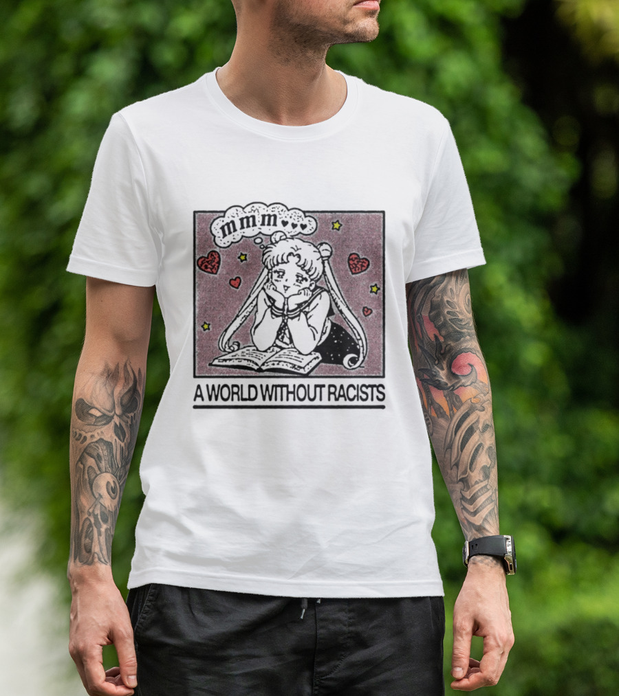 Usagi Tsukino Sailor Moon A World Without Racists Anime T-Shirt