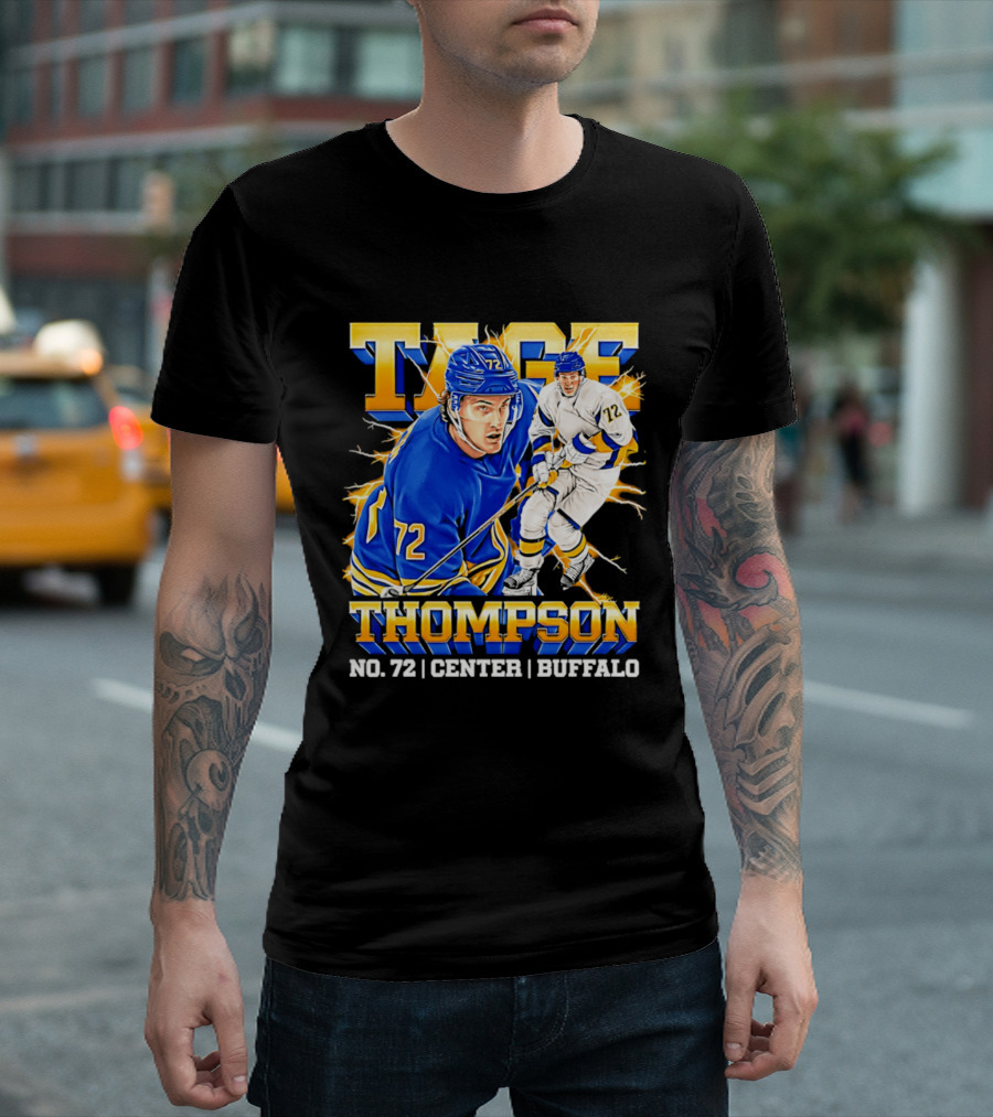 Tage Thompson No. 72 Buffalo Center T-Shirt