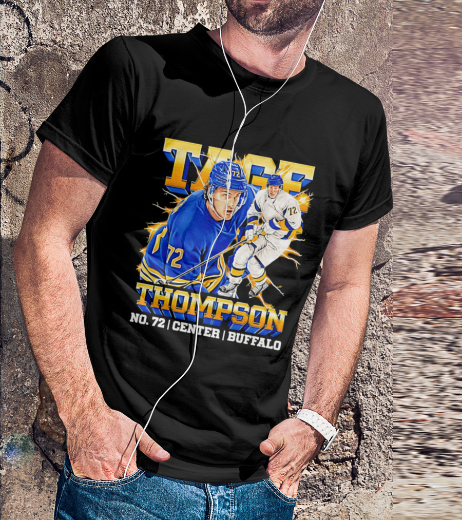 Tage Thompson No. 72 Buffalo Center T-Shirt