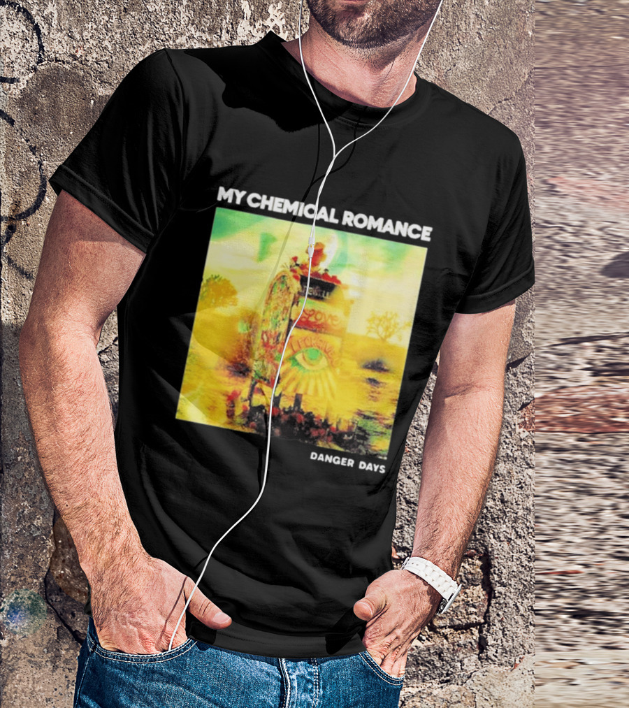 My Chemical Romance Danger Days Album Art Neon Desert Mailbox T-Shirt