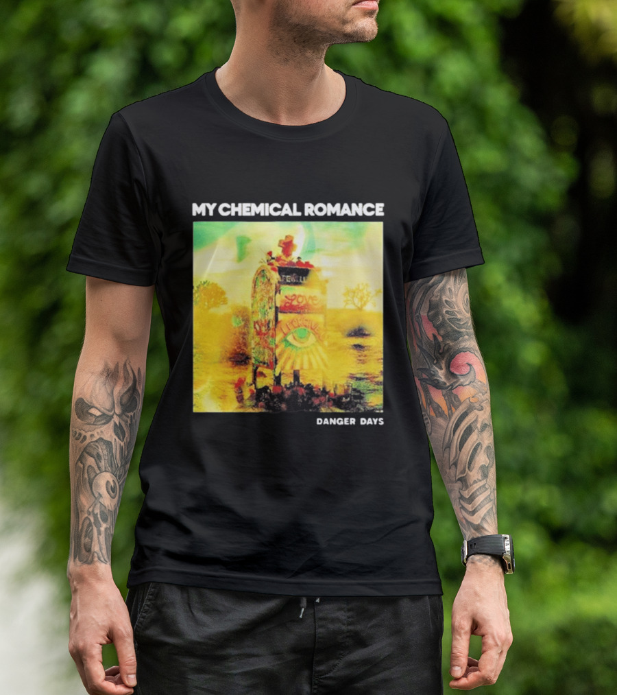 My Chemical Romance Danger Days Album Art Neon Desert Mailbox T-Shirt