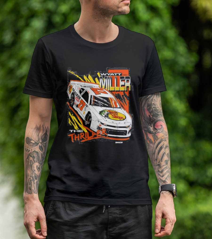 Wyatt Miller Racing Thriller 2026 Late Model Stock Bass Pro T-Shirt