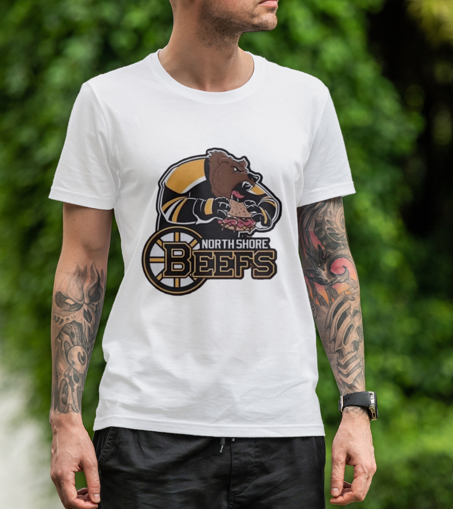 Boston Bruins North Shore Beefs Bear Sandwich T-Shirt
