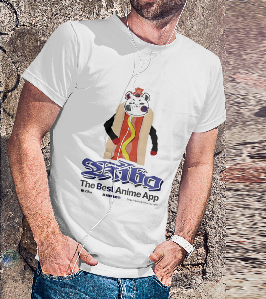 Kibo Anime App Hot Dog Character The Best Anime App T-Shirt