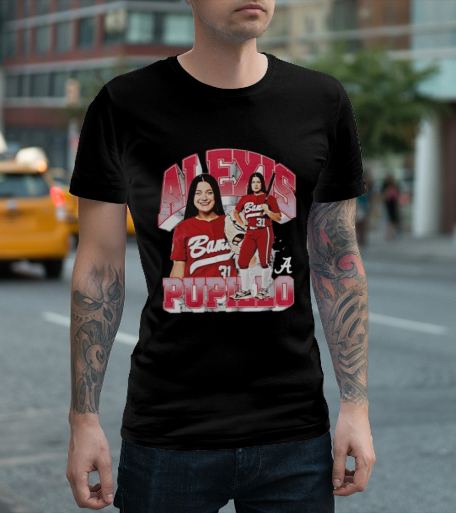 Alexis Pupillo Alabama Crimson Tide Softball Player Number 31 Bama Uniform T-Shirt