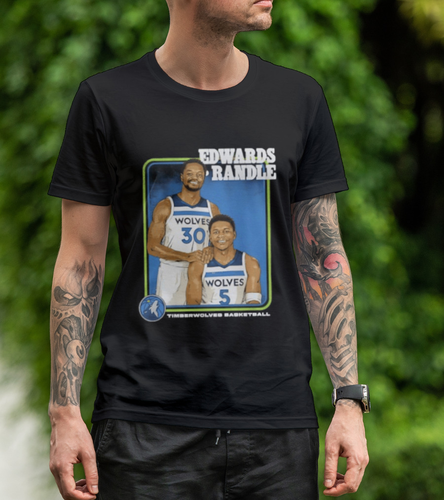 Edwards Randle Wolves 30 5 Basketball Duo T-Shirt