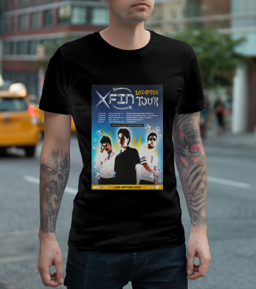 Los Aptos X Fin Tour 2026 Special Guest Victor Internet T-Shirt