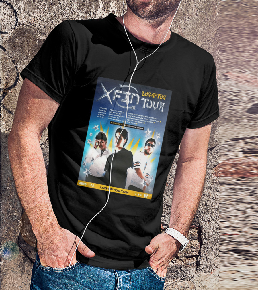 Los Aptos X Fin Tour 2026 Special Guest Victor Internet T-Shirt