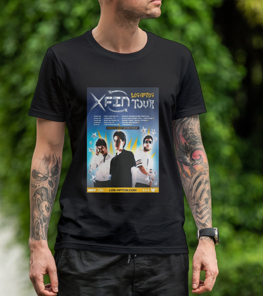 Los Aptos X Fin Tour 2026 Special Guest Victor Internet T-Shirt