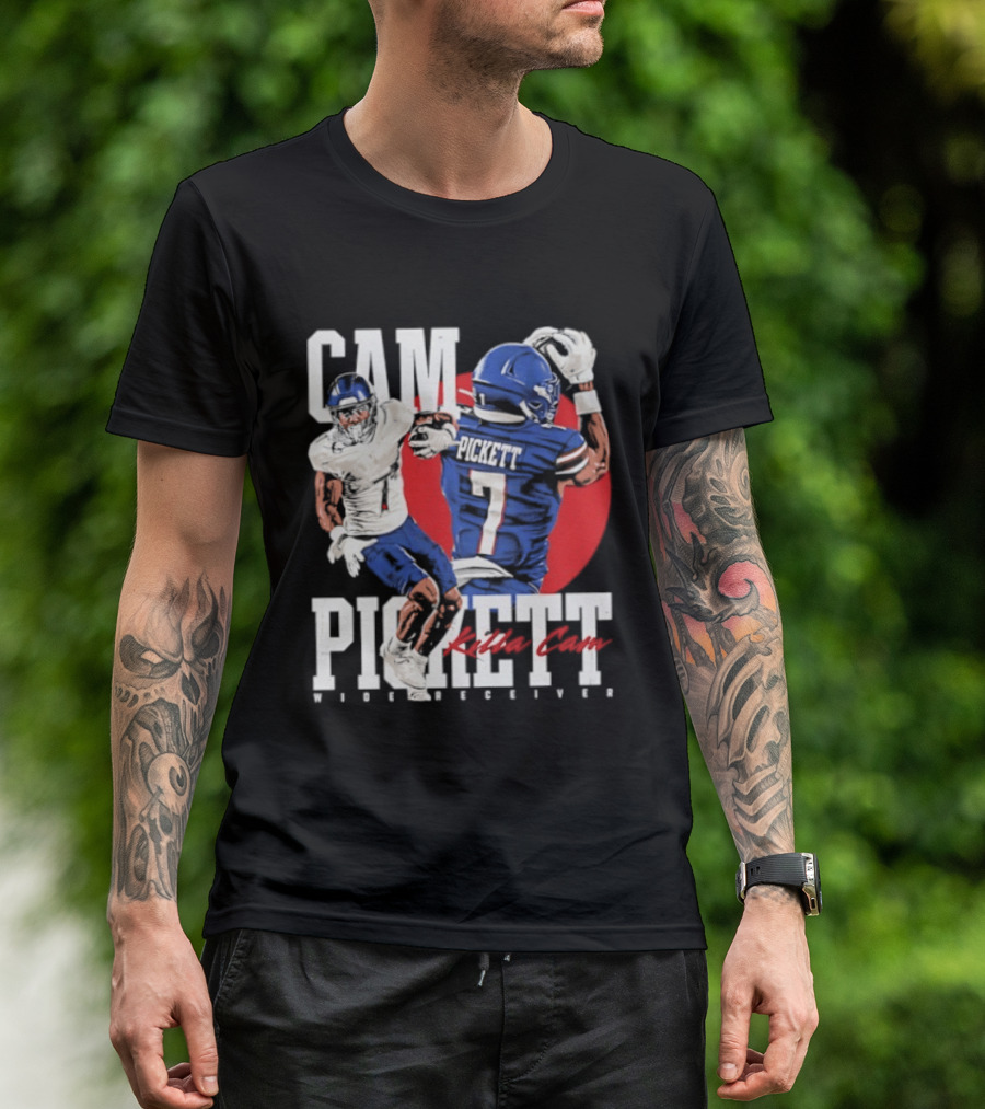 Cam Pickett Killa Cam Kansas Jayhawks Wide Receiver Football T-Shirt