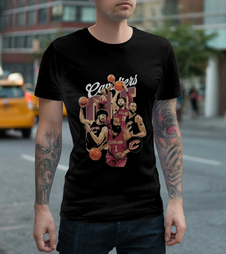 Cleveland Cavaliers NBA Basketball Star Players T-Shirt