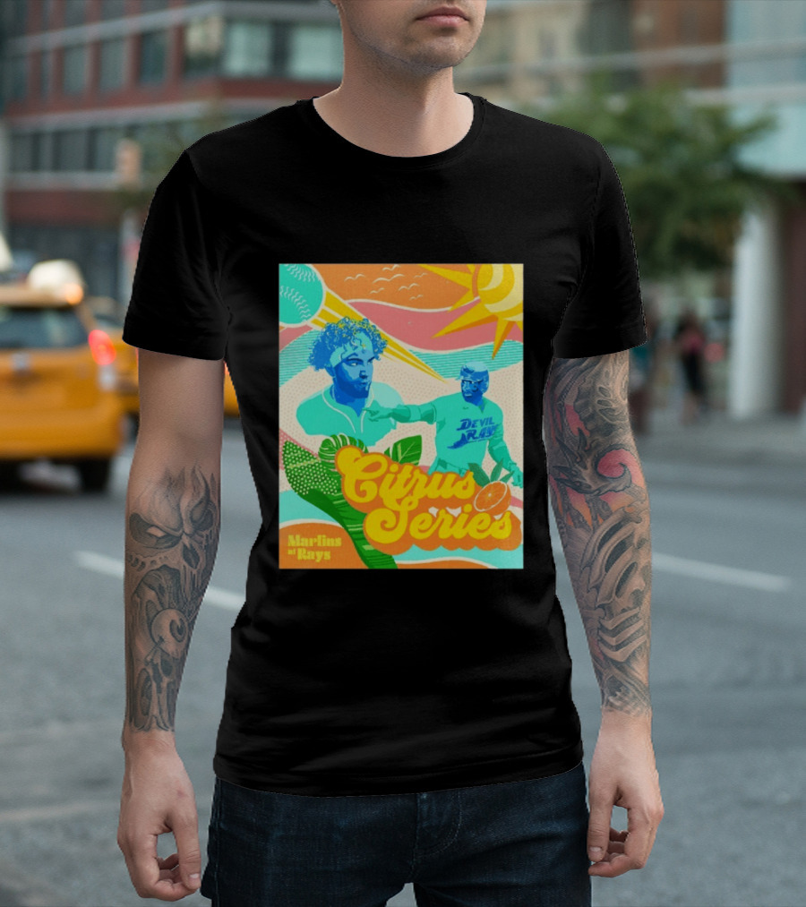 Citrus Series Miami Marlins Tampa Bay Devil Rays T-Shirt