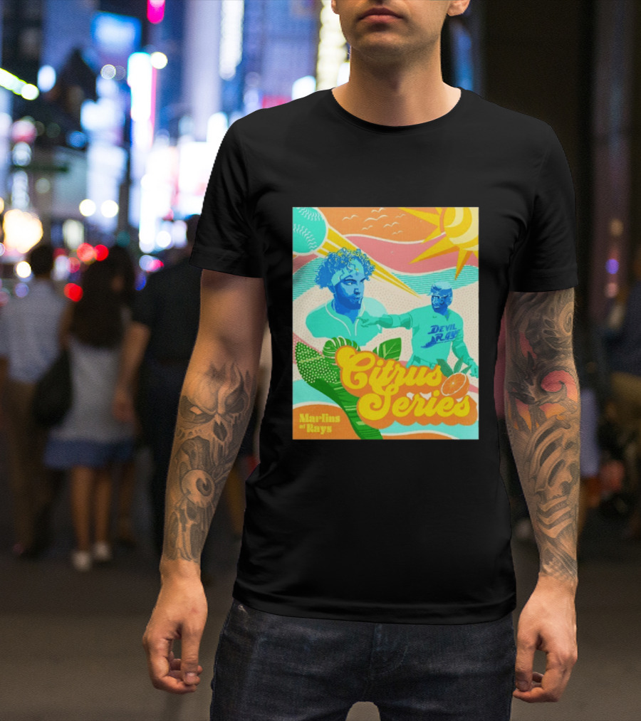 Citrus Series Miami Marlins Tampa Bay Devil Rays T-Shirt