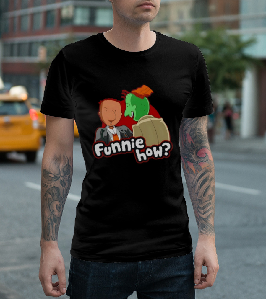 Doug Funnie Funny How Animated Series Characters Meeting T-Shirt