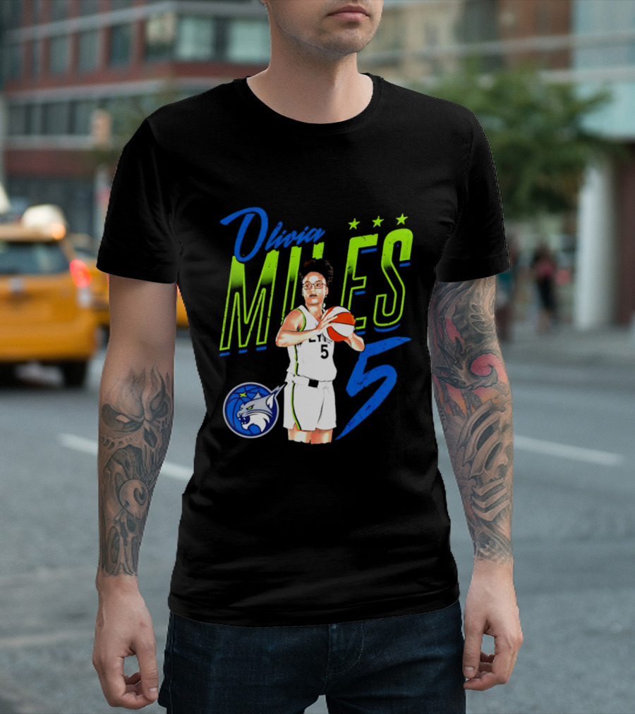 Olivia Miles Minnesota Lynx 5 Star Player T-Shirt