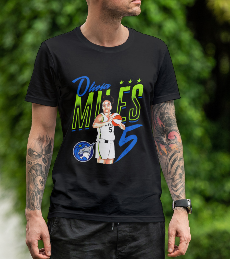 Olivia Miles Minnesota Lynx 5 Star Player T-Shirt