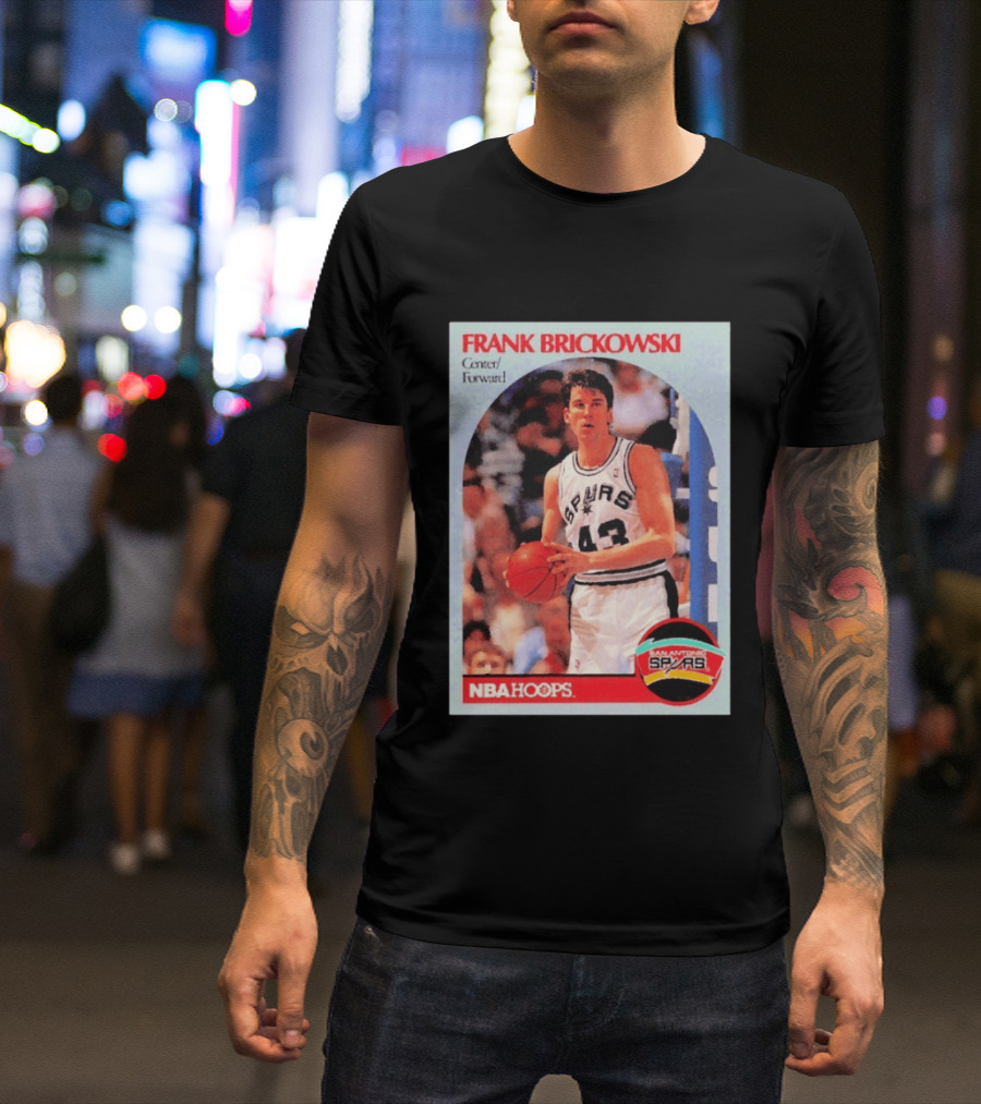 Frank Brickowski Center Forward San Antonio Spurs NBA Hoops T-Shirt