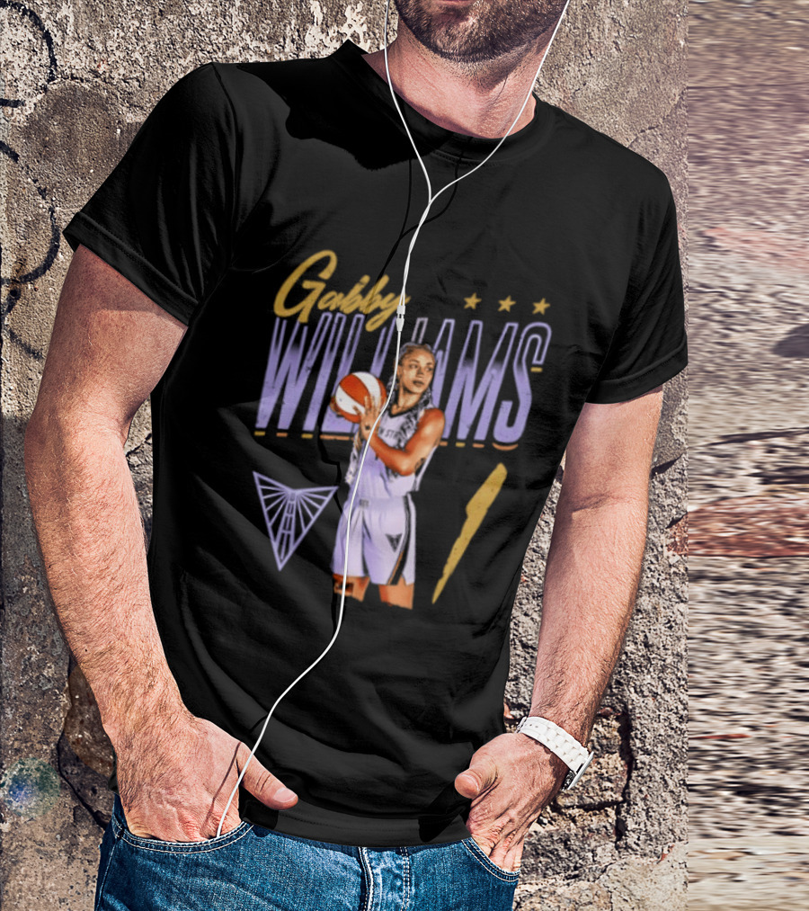 Gabby Williams 1 Golden State Valkyries Basketball Pose T-Shirt